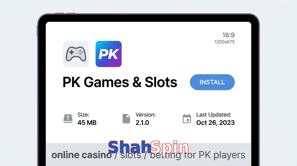 Game list for ShahSpin gameapk section