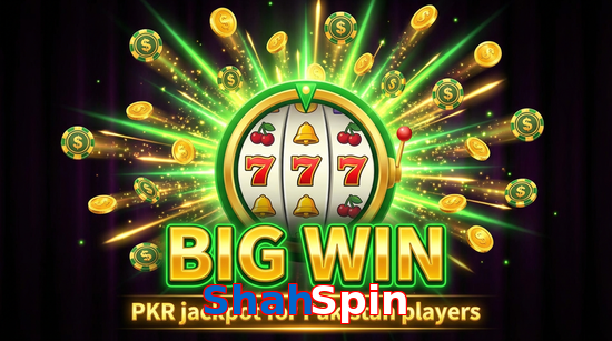 Big win animation on ShahSpin slot game